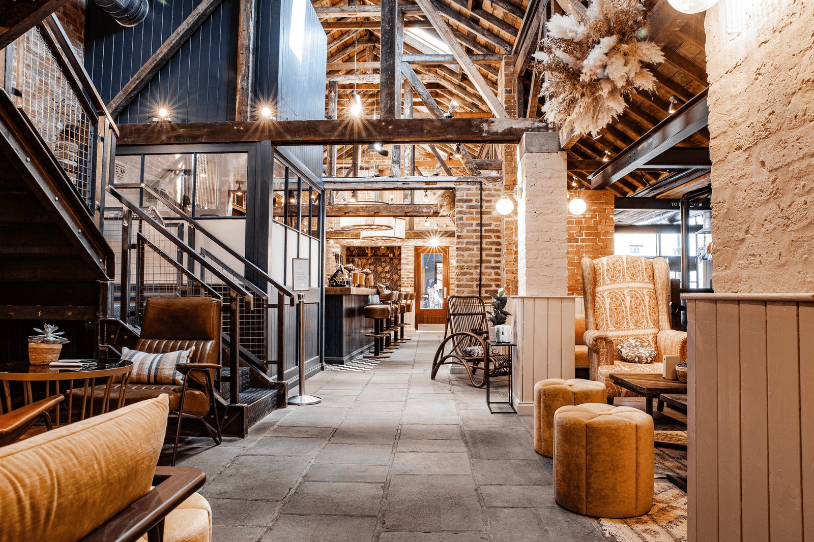 The industrial luxe Concourse space at The Hub on Verulam in St Albans, Hertfordshire